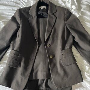 Calvin Klein Women’s Dark Grey Two Button Blazer and Pants Set - Size 6